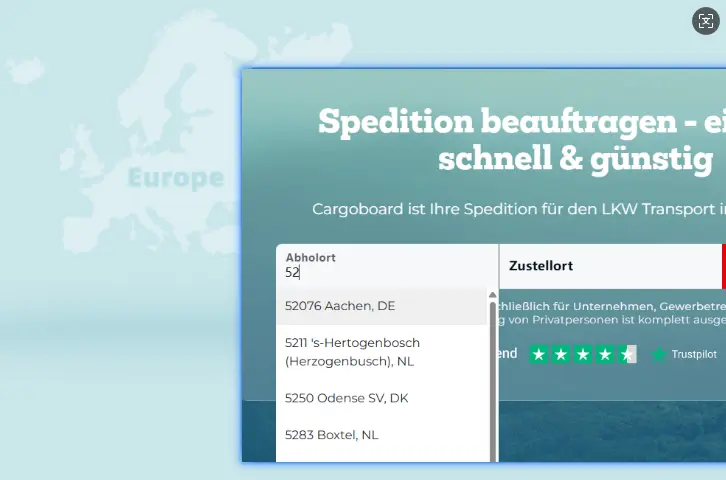 Europe-wide Pickup